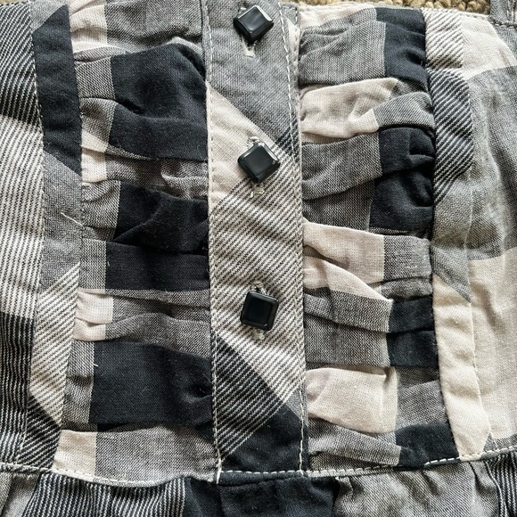 🔴$5 DEAL🔴 NEW Coco & Chase Black and White gingham top - Picture 8 of 10